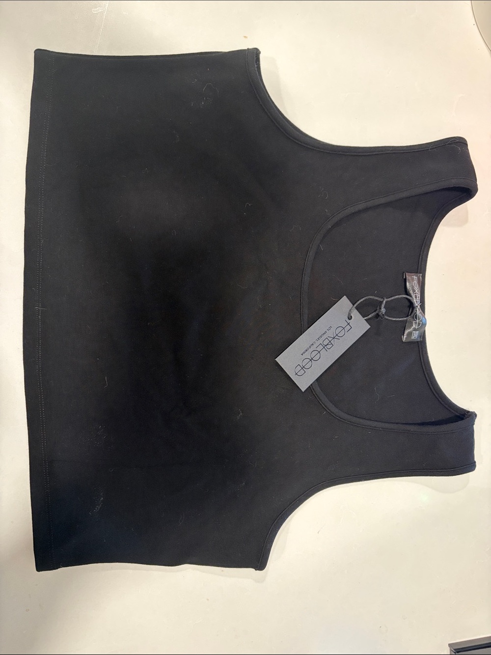 NWT FOXBLOOD Black Cropped Tank Top